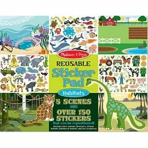 Купить Набор для творчества Melissa&Doug многоразовые наклейки "Места обитания животных" (MD14196) - Фото 1 Набор для творчества Melissa&Doug многоразовые наклейки "Места обитания животных" (MD14196) - Фото 1