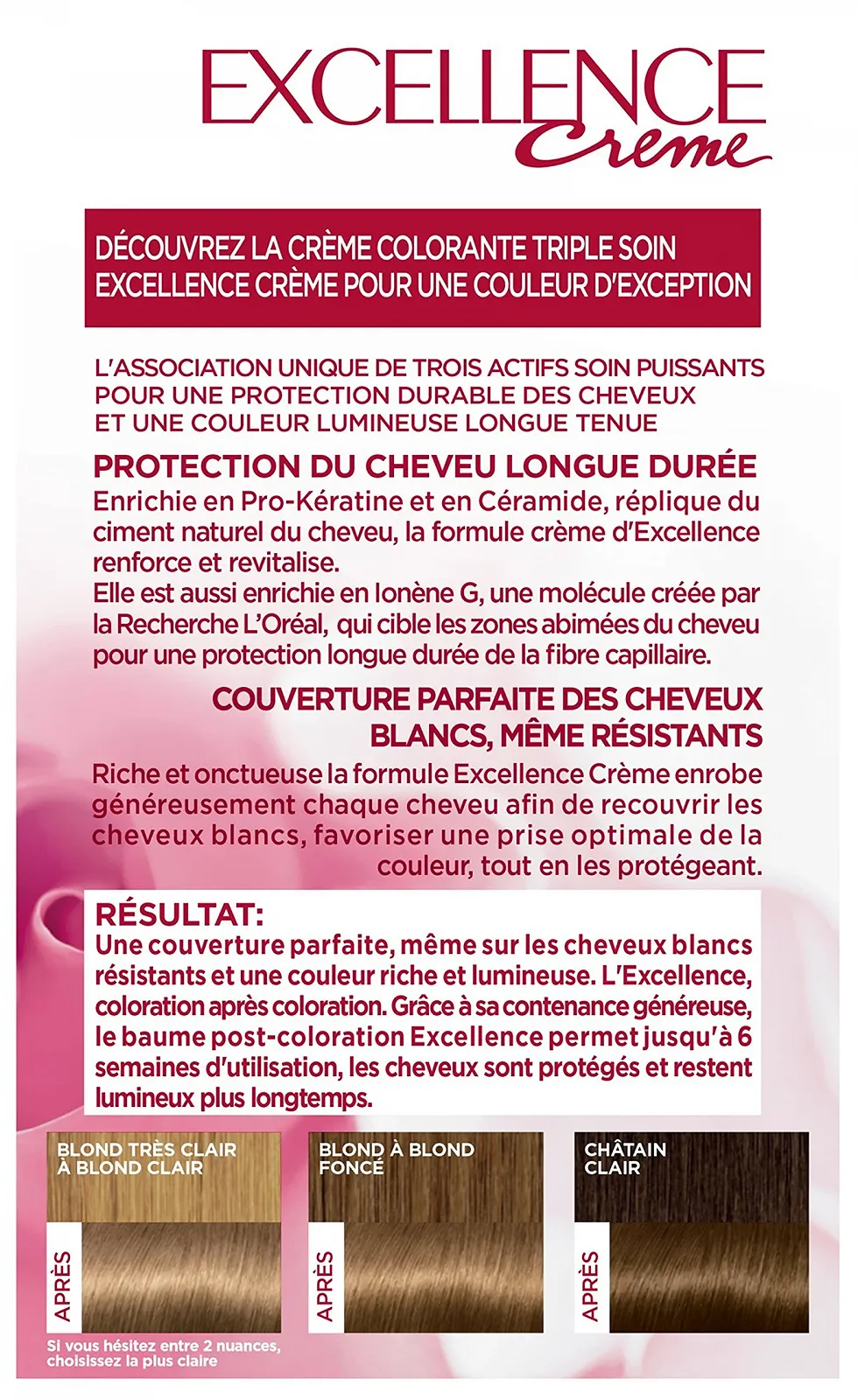 Краска для волос L'Oréal Paris Excellence Triple Care, фото №2 Краска для волос L'Oréal Paris Excellence Triple Care, фото №2