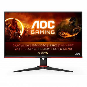 Монітор AOC Gaming 24G2SAE 24-дюймовий FHD 165 Гц 1 мс FreeSync Premium Чорний/Червоний - Фото 1