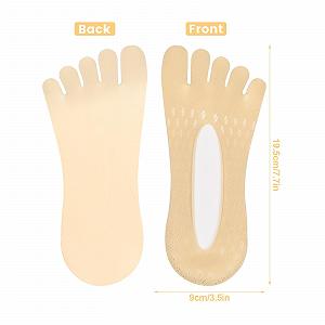 Носки с пальцами 10 пар Ортопедические компрессионные носки Низкие носки с пальцами Невидимые носки с разделенными пальцами с гелевой вкладкой, белый, черный, розовый, серый, телесный цвет synthetic.ua - Фото 1