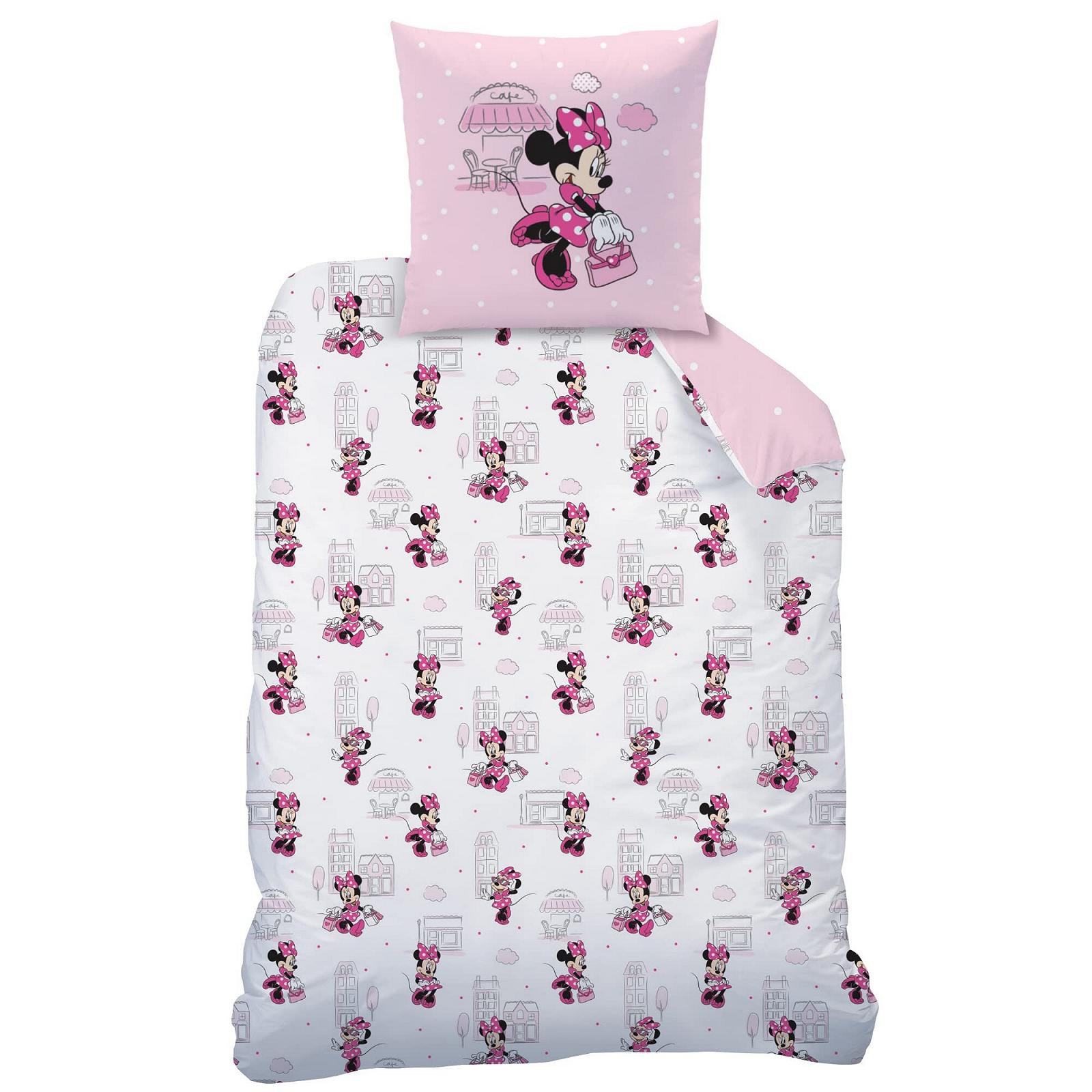 Комплект Постельного Белья Disney Minnie Mouse, Minnie Mouse, Наволочка 80 x 80 см + Пододеяльник 135 x 200 см, Для Девочек, Разноцветный, фото №4