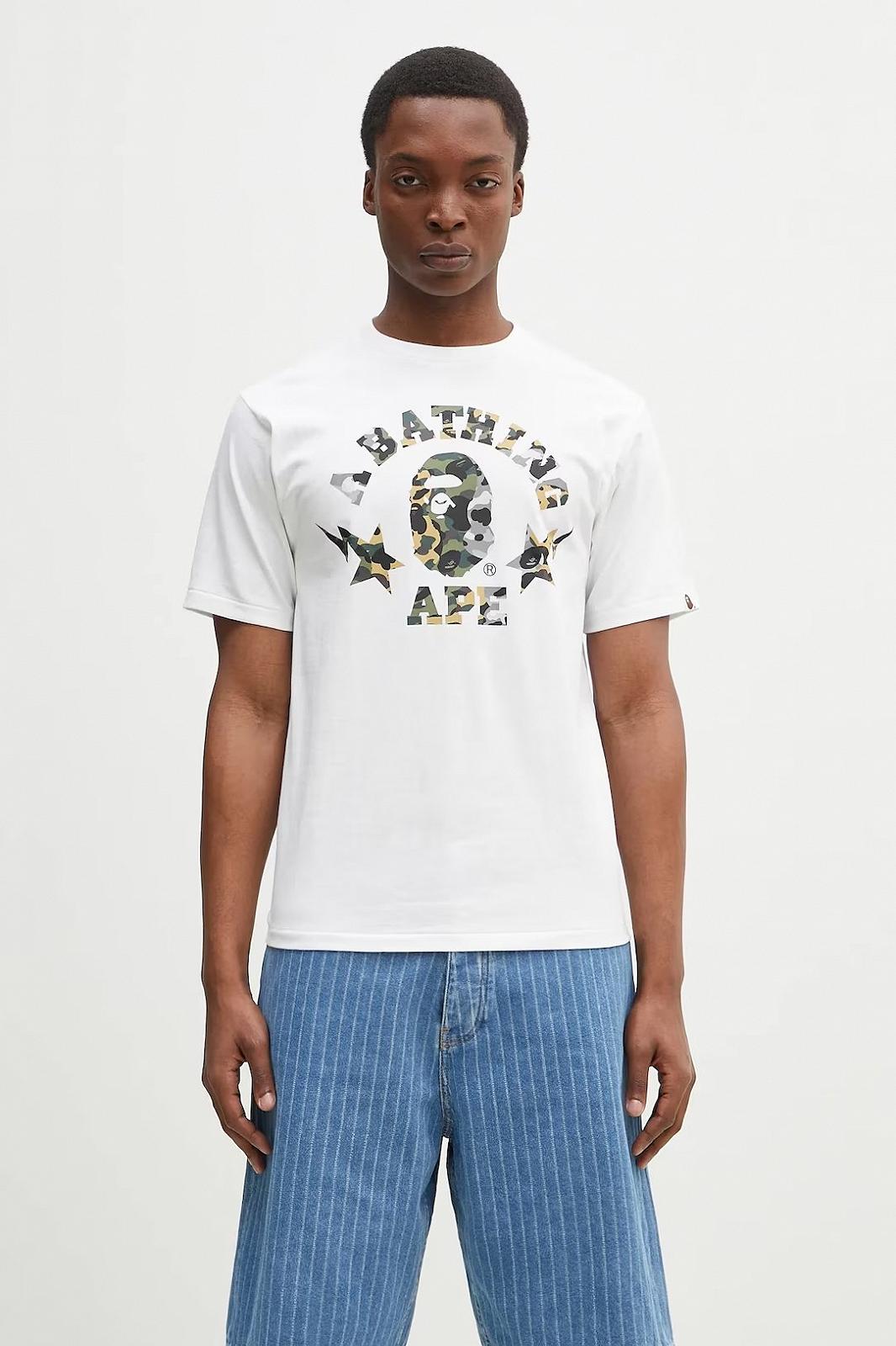 Футболка Bape 1St Camo Crazy Sta College Tee XL, фото №1