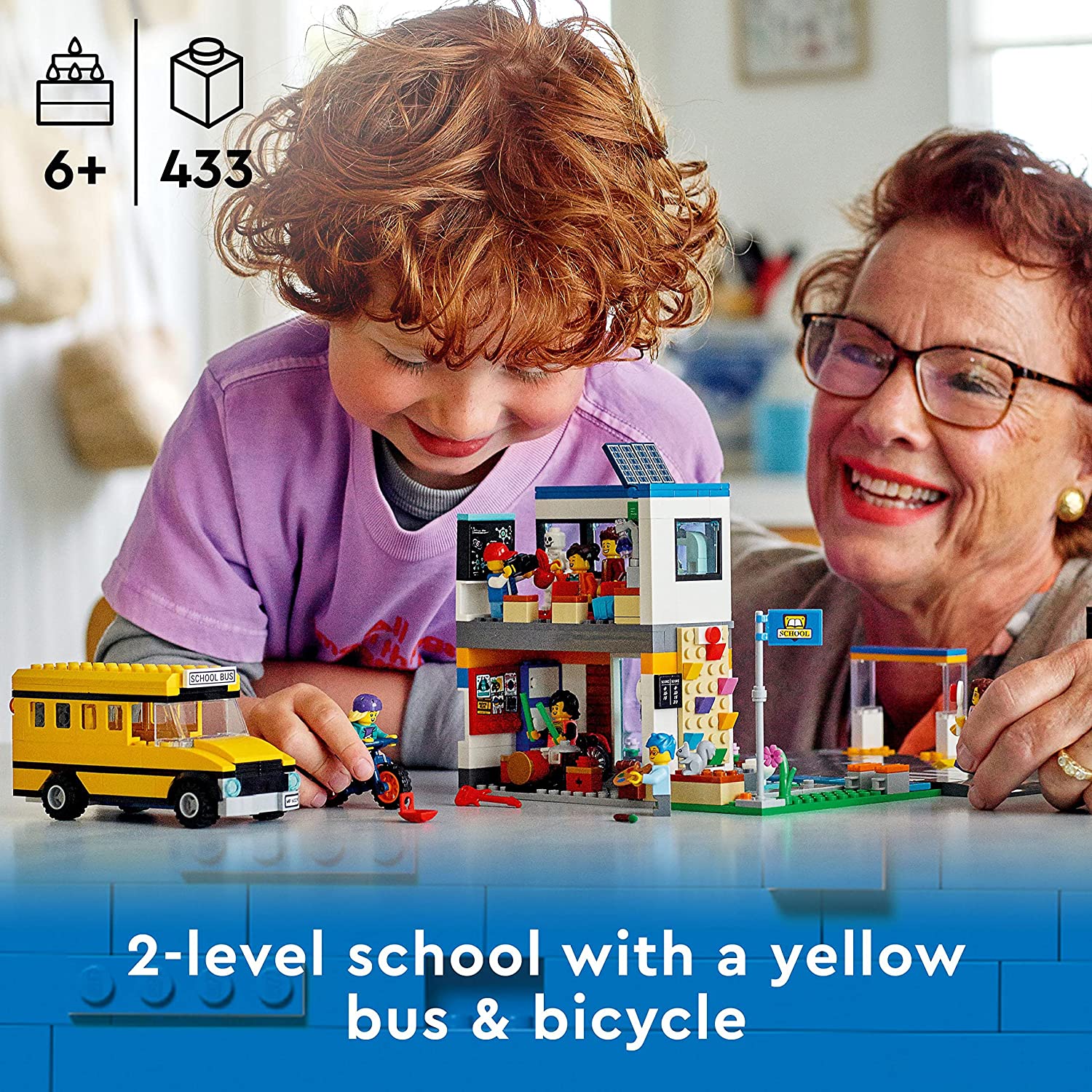 Конструктор Lego City School Day 60329 с игрушечным автобусом, фото №6
