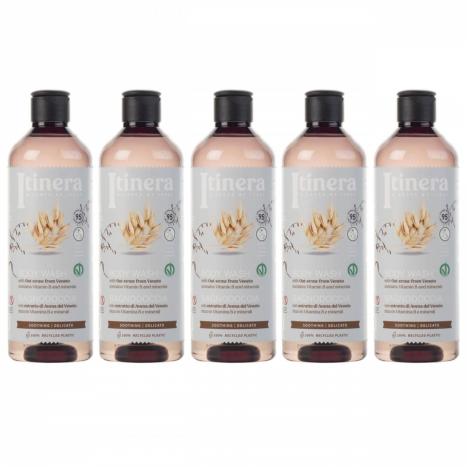 Гель для душу ITINERA Soothing з вівсом 370 мл (Упаковка з 5 шт.), фото №1