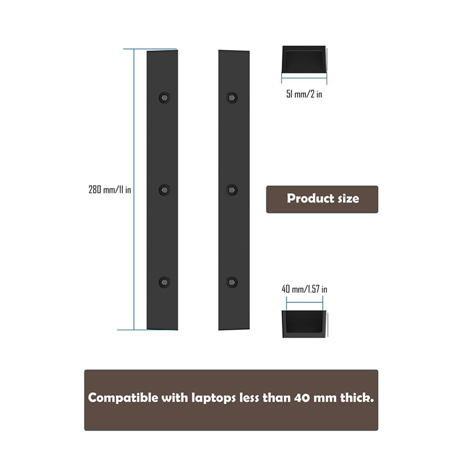 Держатель для компьютера Под стол Прочная металлическая конструкция для компьютерных клавиатур Экономия места в студии Установка Экономия места Крепление для ноутбука, фото №7