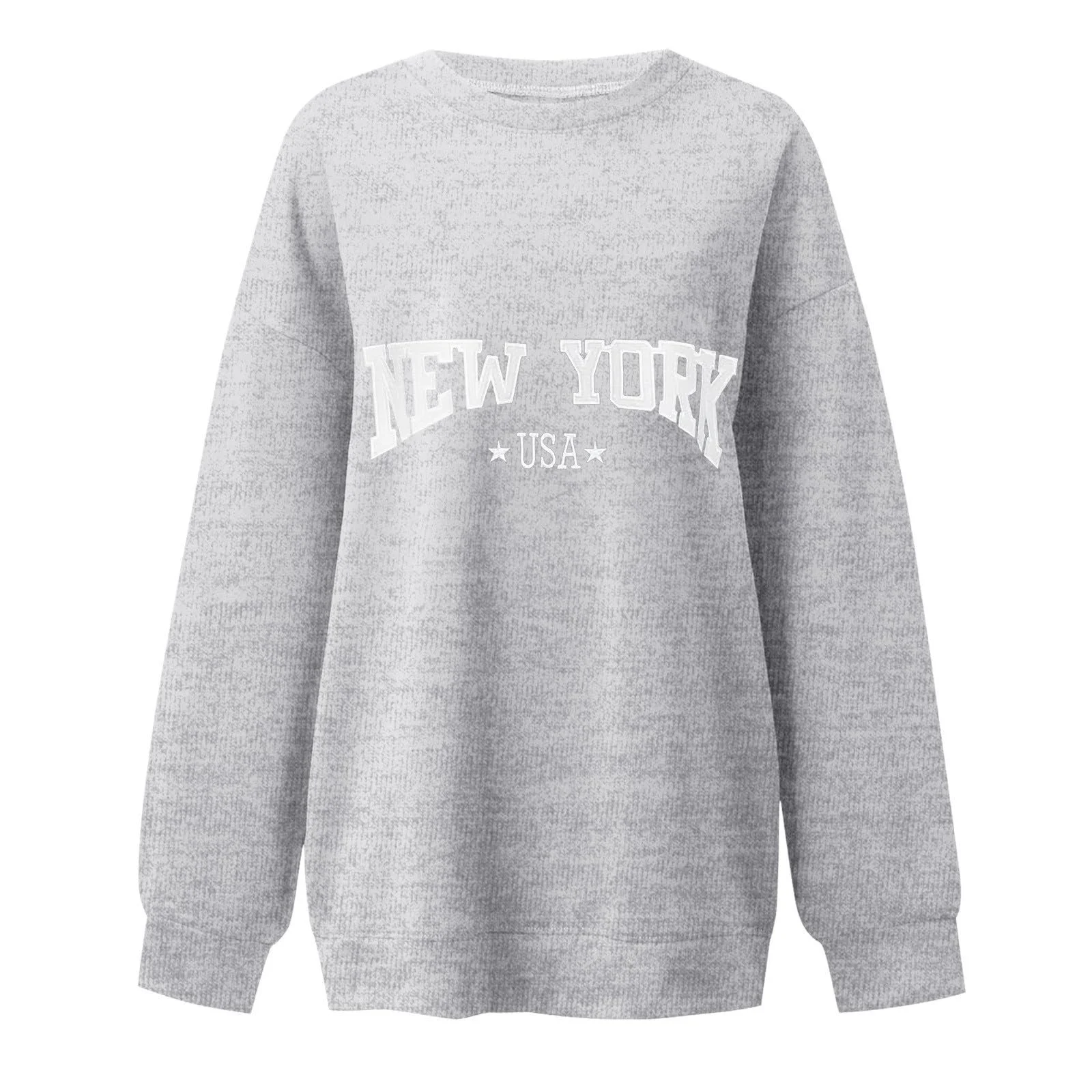 Женский Свитшот Lässige Workou С открытыми плечами Худи с длинными рукавами Графический Свободный крой С круглым вырезом Аниме-мода Western-Universitat 2025 Винтажный, фото №4