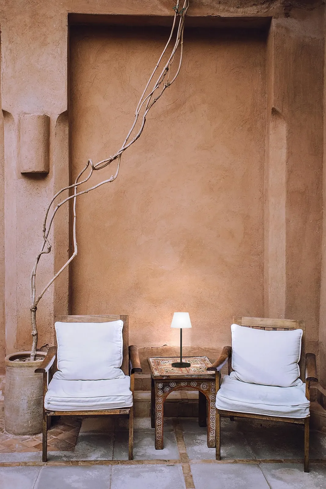 Настільна лампа Flux акумуляторна вулична LED 1.5 Вт 3000 К 210 лм димована чорна / біла, фото №3