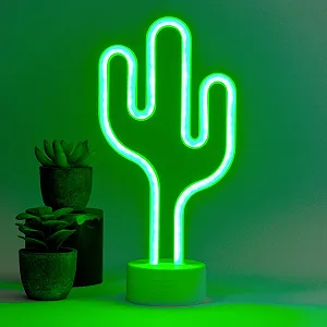 Настільна лампа Legami It's a Sign LED Neon Effect 23 см Яктус USB/батарейки - Фото 1