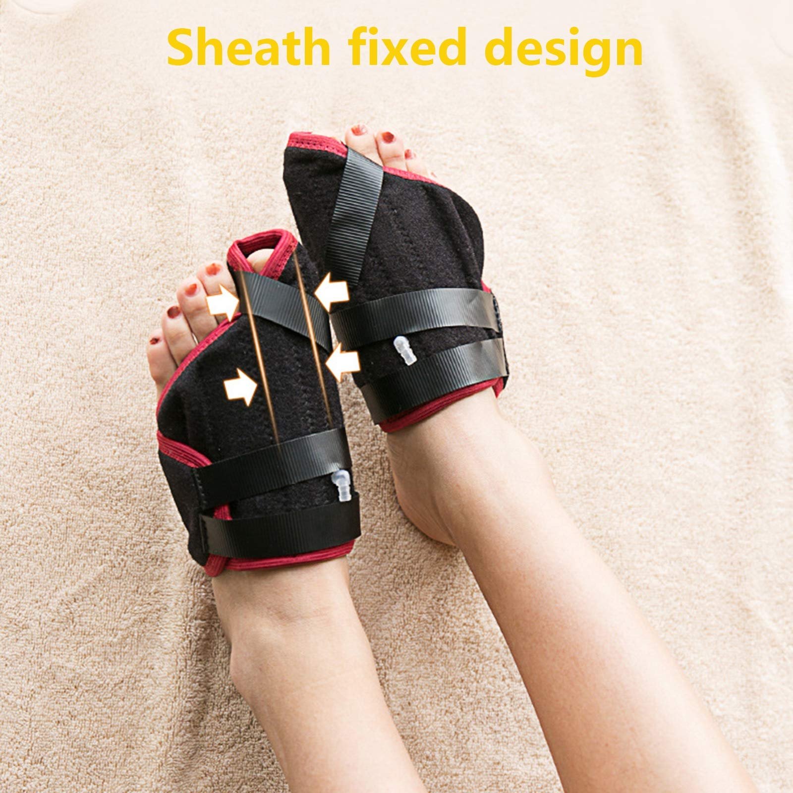 Коректор великого пальця стопи пневматичний, шина для випрямлення пальців з регульованим тиском повітря, денний і нічний, для чоловіків і жінок, фото №6