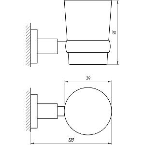 Стакан одинарний Perfect Sanitary Appliances SP 8121