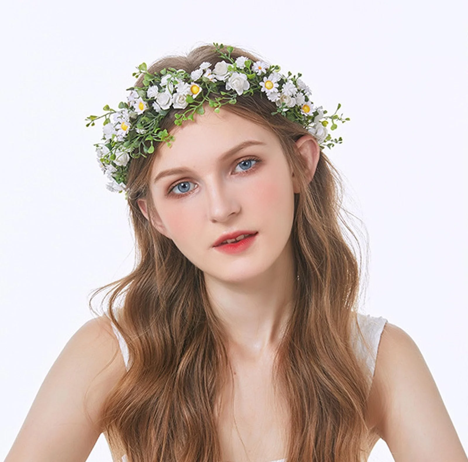 Вінок для волосся з квітами для жінок і дівчат, фото №6