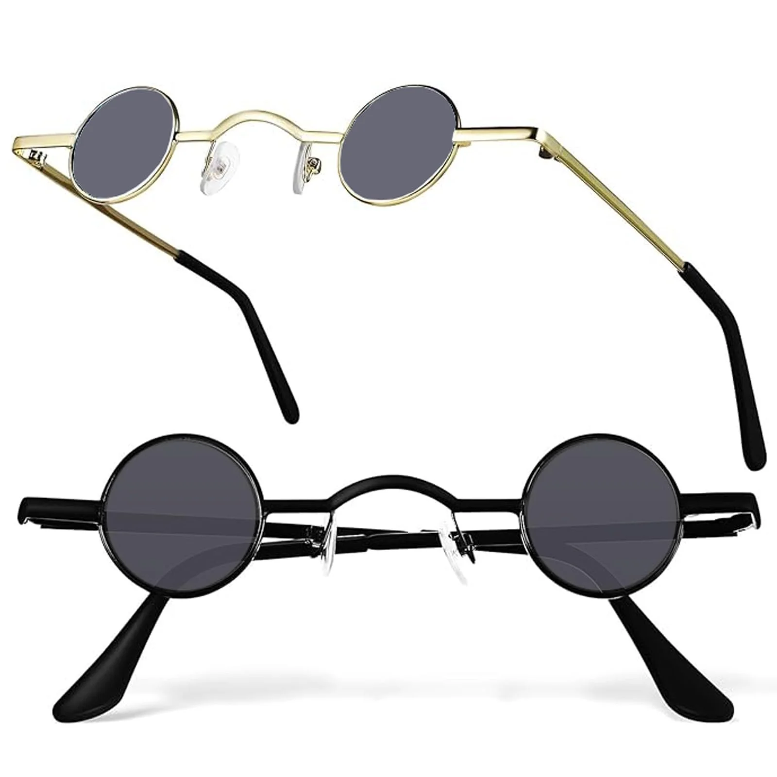 Круглые Солнцезащитные Очки Ahaimy (2 пары) Винтажные, фото №1