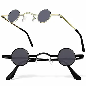 Круглые Солнцезащитные Очки Ahaimy (2 пары) Винтажные - Фото 1