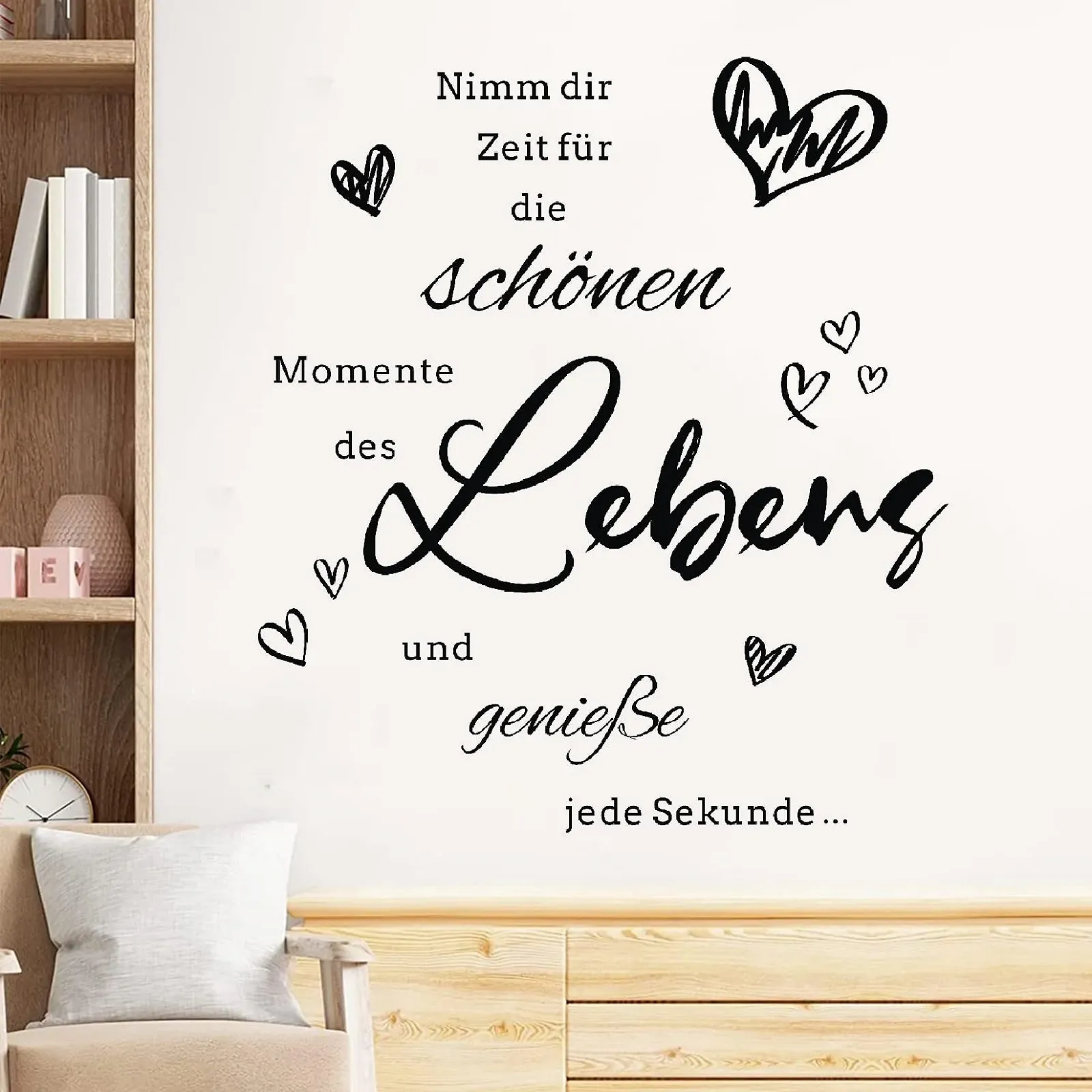 Наклейка на стіну HPNIUB Напис "Приділяйте час прекрасним моментам" Вінілова, фото №5