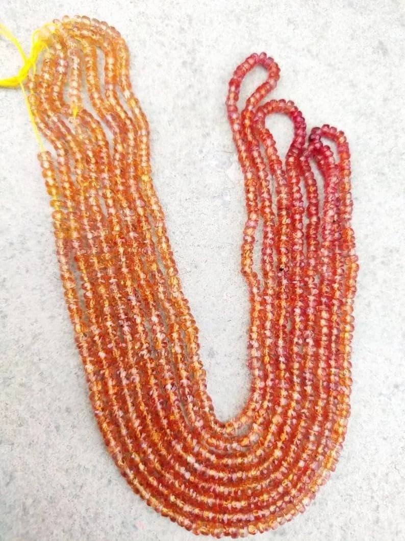 Бусины Сапфир Натуральный Ограненный Круглый 3-3.25 мм, фото №2