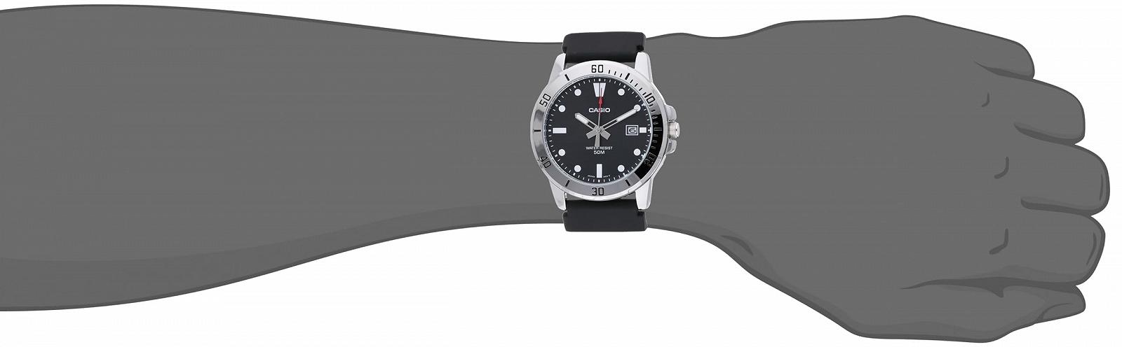 Годинник Casio MTP-VD01-1EVUDF Чорний циферблат Чоловічий, фото №6