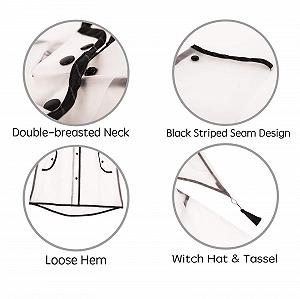 Детский дождевик Unisex Прозрачный с капюшоном для девочек synthetic.ua - Фото 1