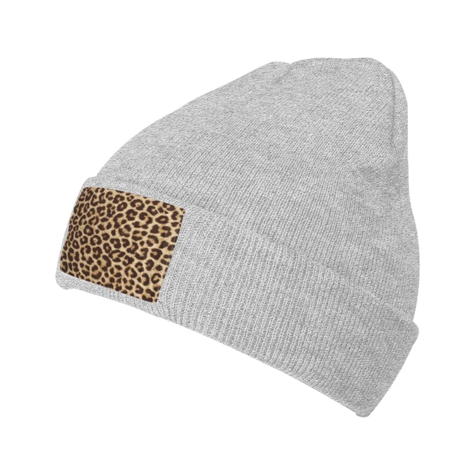 Шапка-біні JBYJBX з леопардовим принтом, осіння, зимова, повсякденна, для активного відпочинку, лижна, в'язана, фото №1