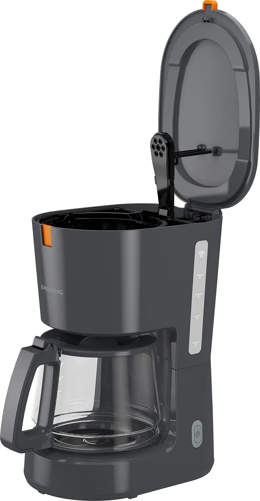 Кавоварка крапельна Grundig KM 5320 900 W 1.25 L Grey/Terracotta, фото №3