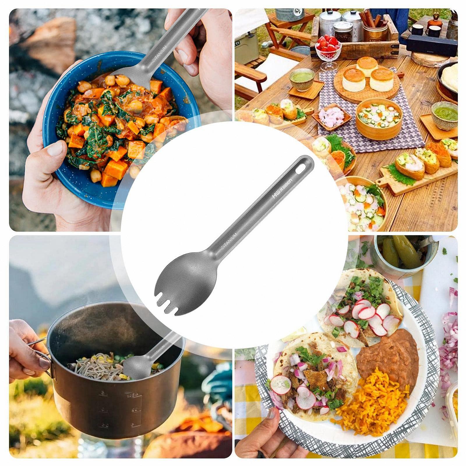 Набір столових приборів Vincente з титану Легкий для кемпінгу, фото №3