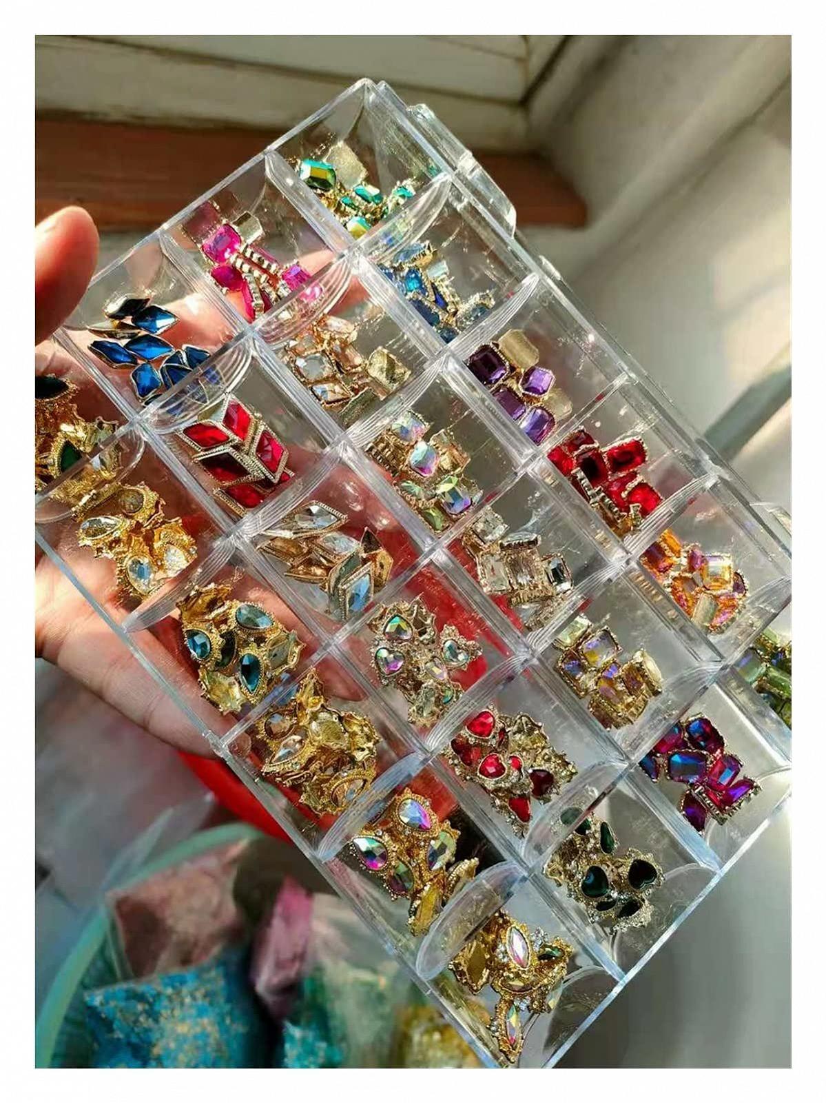 Набір прикрас для нігтів стразами yaoqijie, 240 шт, кристали, фото №5