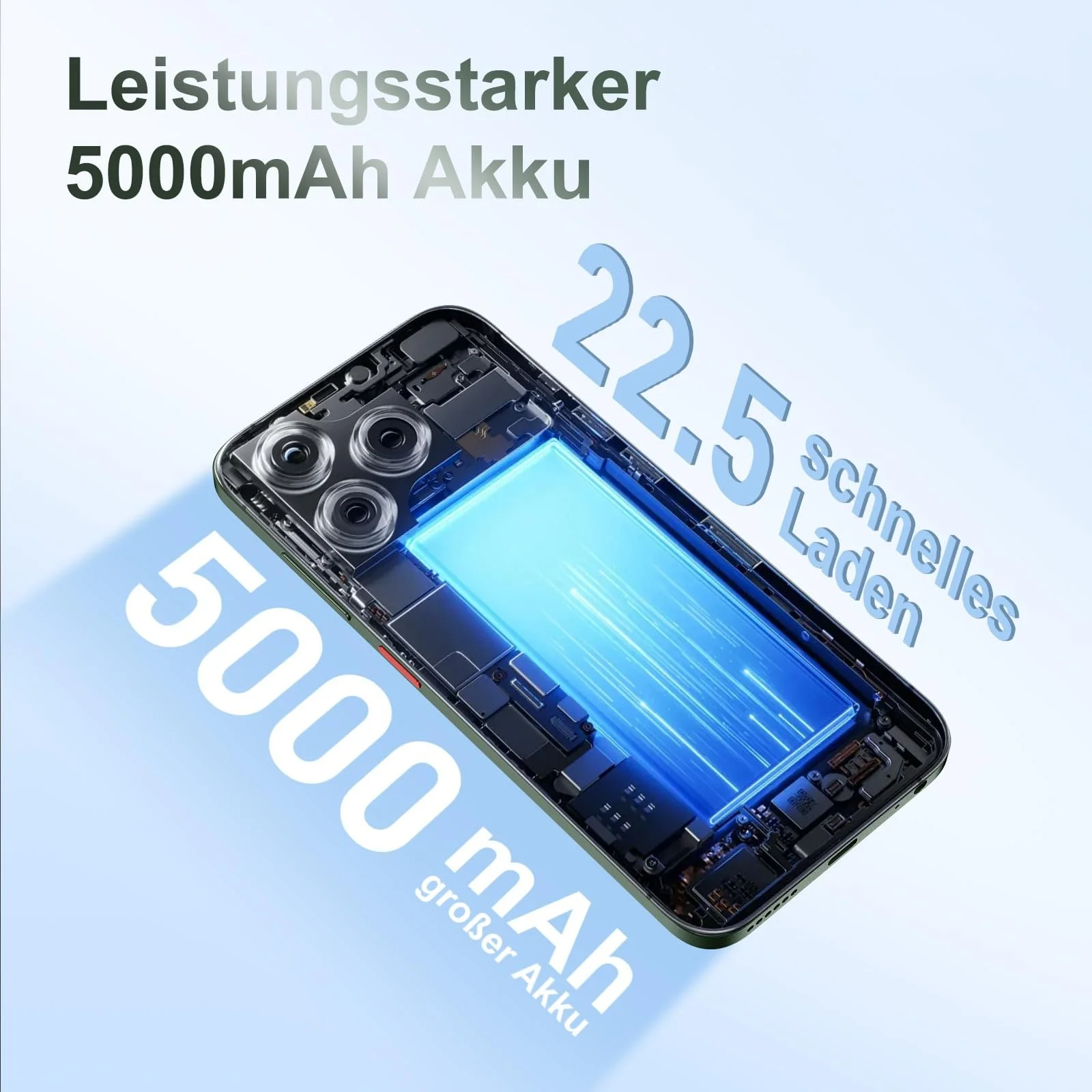 Смартфон ZTE Blade V70 Vita 6.7" FHD+ 120Hz 50MP 5000 мАг 4GB RAM 256GB Android 14 Dual SIM Зелений, фото №3