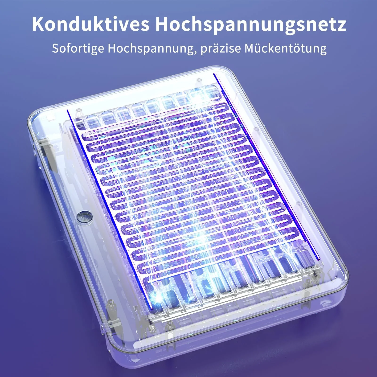 Знищувач комах електричний PALONE 4000 V USB 1200 mAh з 6 УФ-світлодіодами підвісний, фото №4