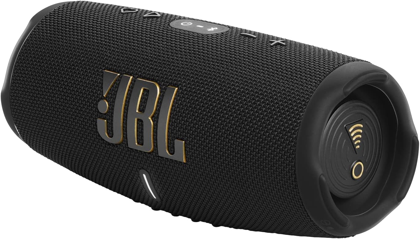 Бездротова колонка JBL Charge 5 з Bluetooth та Wi-Fi, до 20 годин роботи, чорний, фото №2