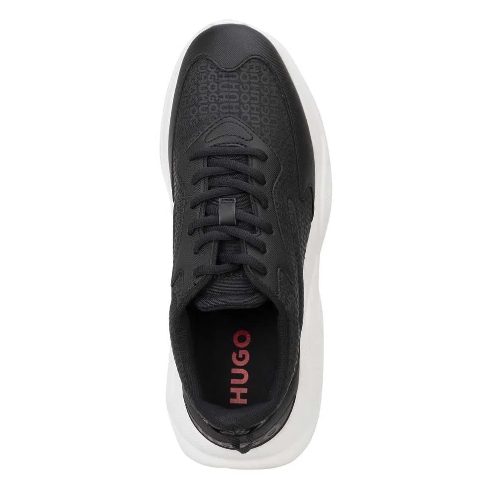 Кросівки HUGO Leon Runn З різних матеріалів з монограмами та підошвою EVA, фото №3