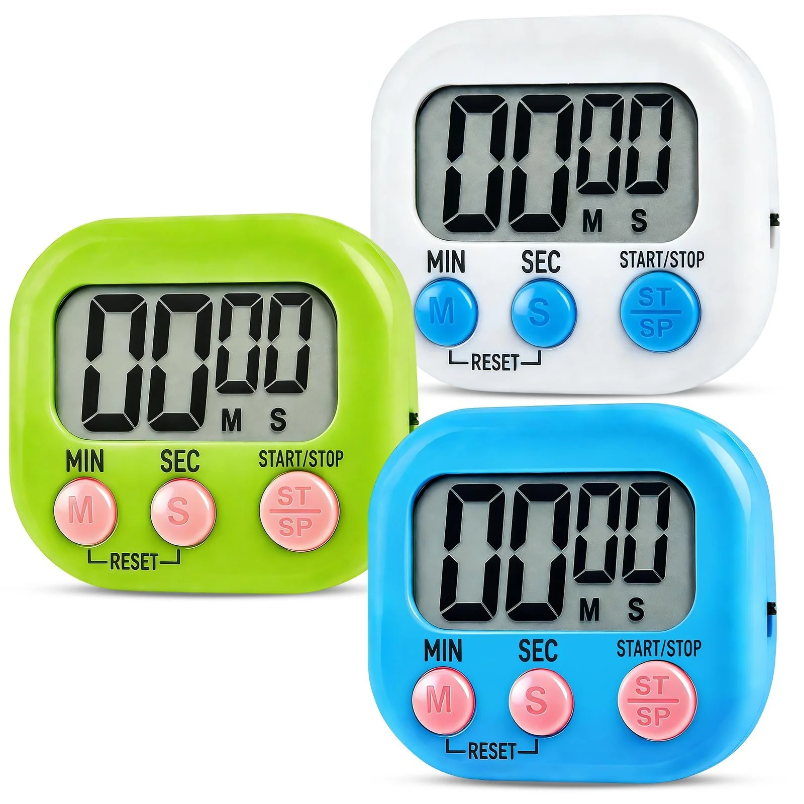 Таймер Egg Timer LCD Digital Набор 3 шт. (Синий, Белый, Зеленый), фото №1 Таймер Egg Timer LCD Digital Набор 3 шт. (Синий, Белый, Зеленый), фото №1