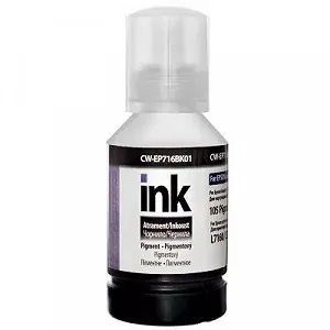 Чернила ColorWay Epson L7160/7180 140мл Black Pigm. (CW-EP716BK01) - Фото 1