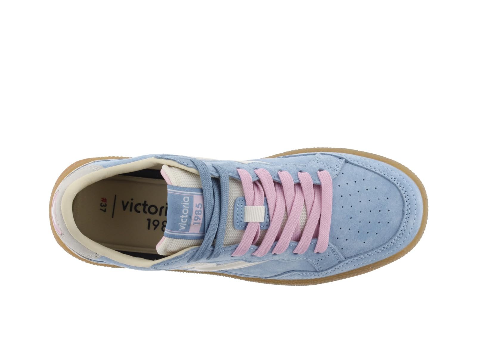 Кросівки Victoria 1985 Basket Unisex Smash Split Leather & Retro Logo & Caramel Sole 8806107 для дорослих, фото №4