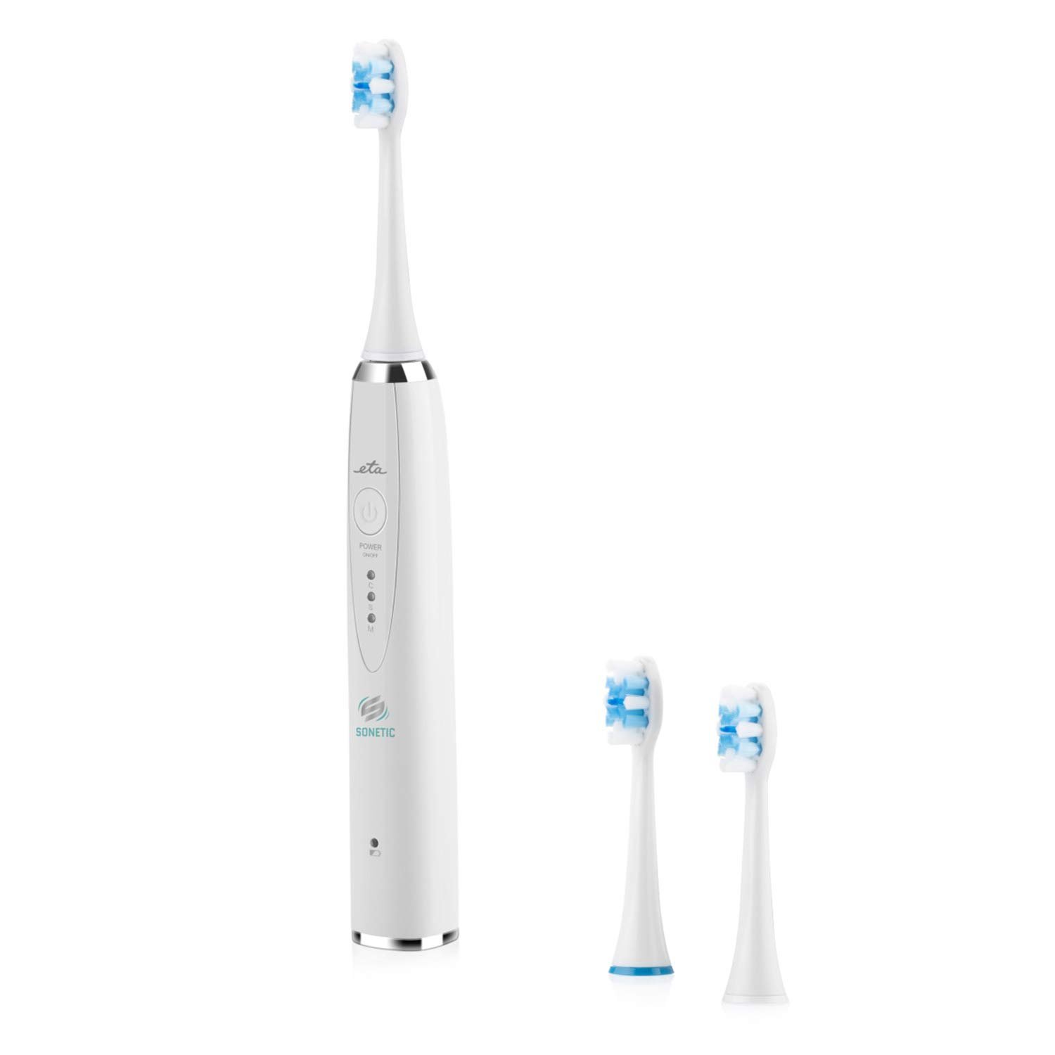 Набір для гігієни порожнини рота ETA Sonetic 2 електричні звукові зубні щітки Чорний та Білий, фото №4