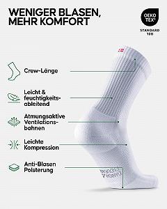 Носки спортивные DANISH ENDURANCE Crew (3/5 пары) компрессионные Унисекс synthetic.ua - Фото 1