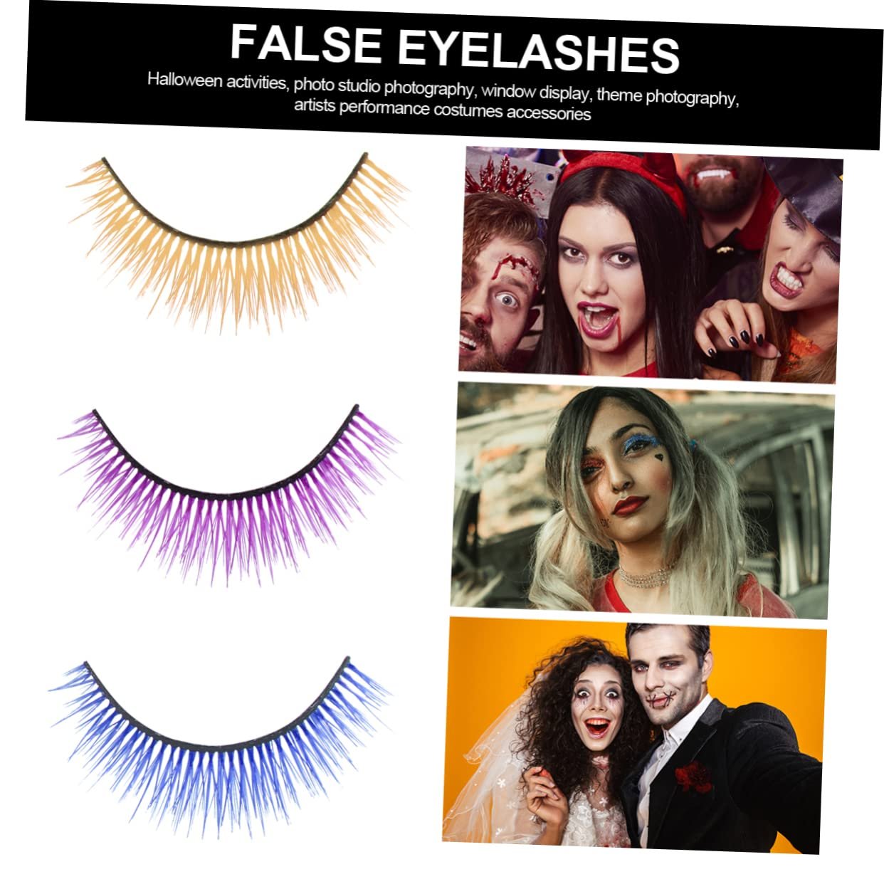 Ресниці Angoily Фарбовані Лялькові 3D 9 пар, фото №4