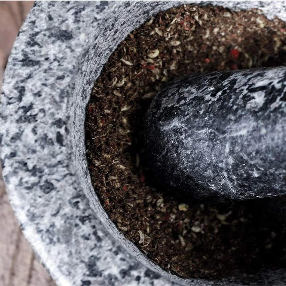 Ступка з товкачиком Натуральний Пісок Шліфування Полірування, фото №2