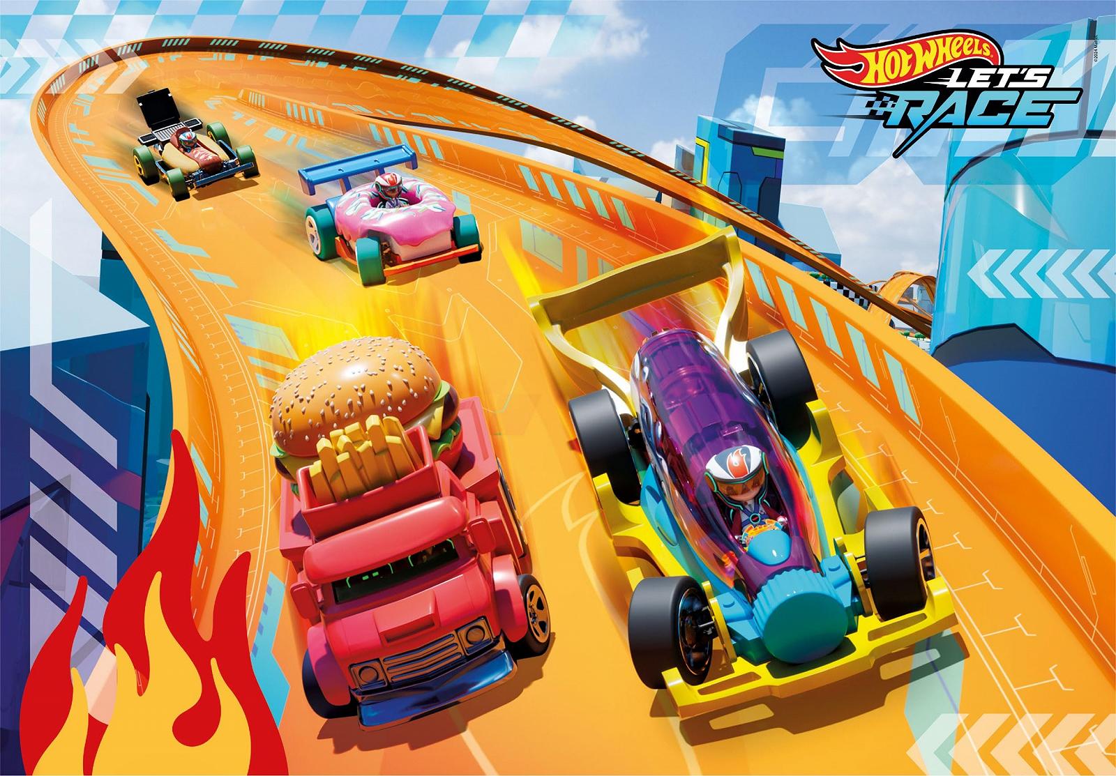 Пазл Clementoni Supercolor Hot Wheels 28523 24 Maxi детали 62 x 42 см от 3 лет, фото №2