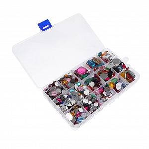 Стрази POPETPOP Craft Mit Flachen для прикраси взуття та одягу, підходять для рукоділля та зберігання в коробці - Фото 1