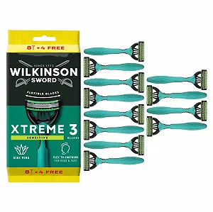 Одноразовая бритва Wilkinson Sword Xtreme 3 Sensitive 8+4 шт - Фото 1