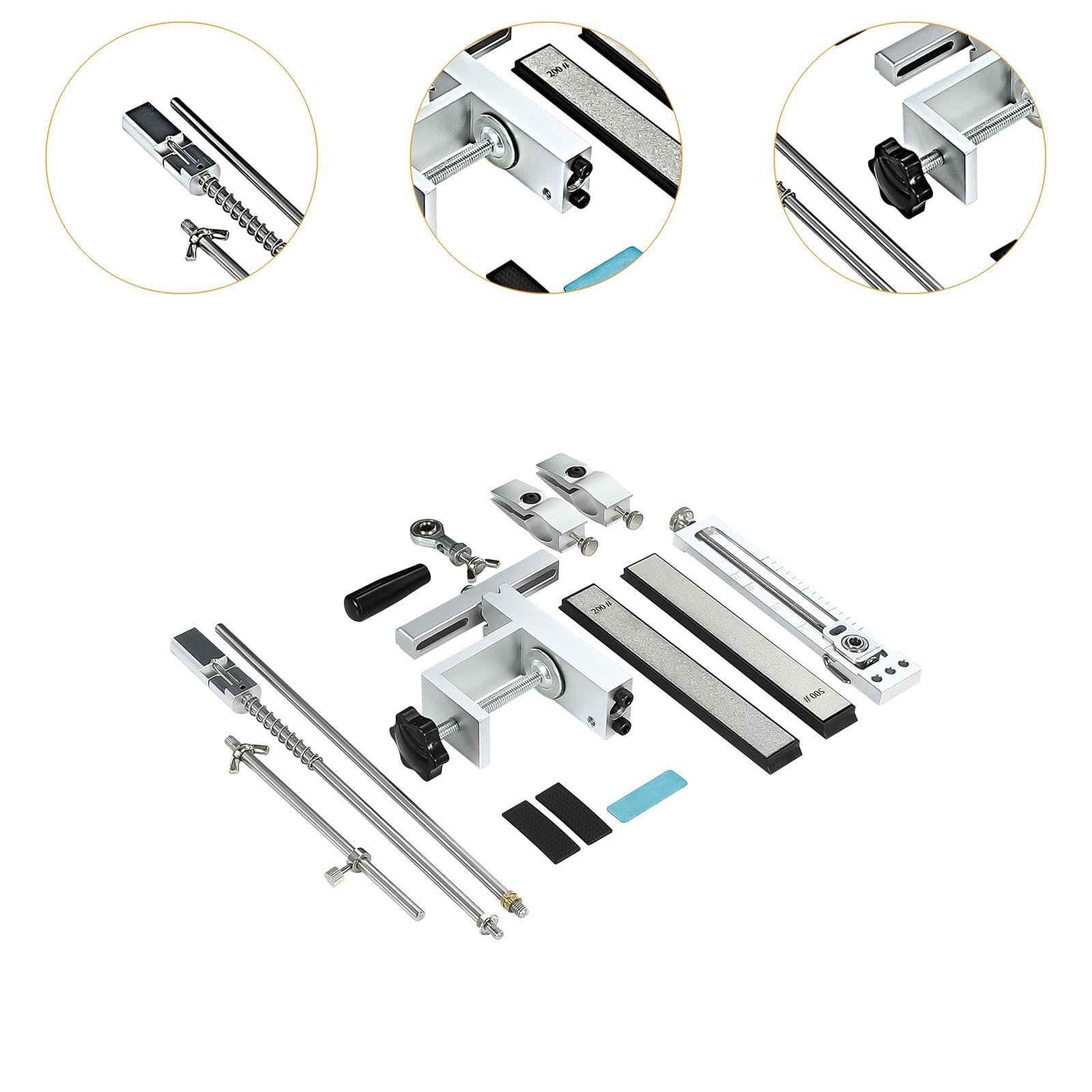 Система для заточки ножей кухонная с механизмом поворота на 360° металлическая, фото №5 Система для заточки ножей кухонная с механизмом поворота на 360° металлическая, фото №5