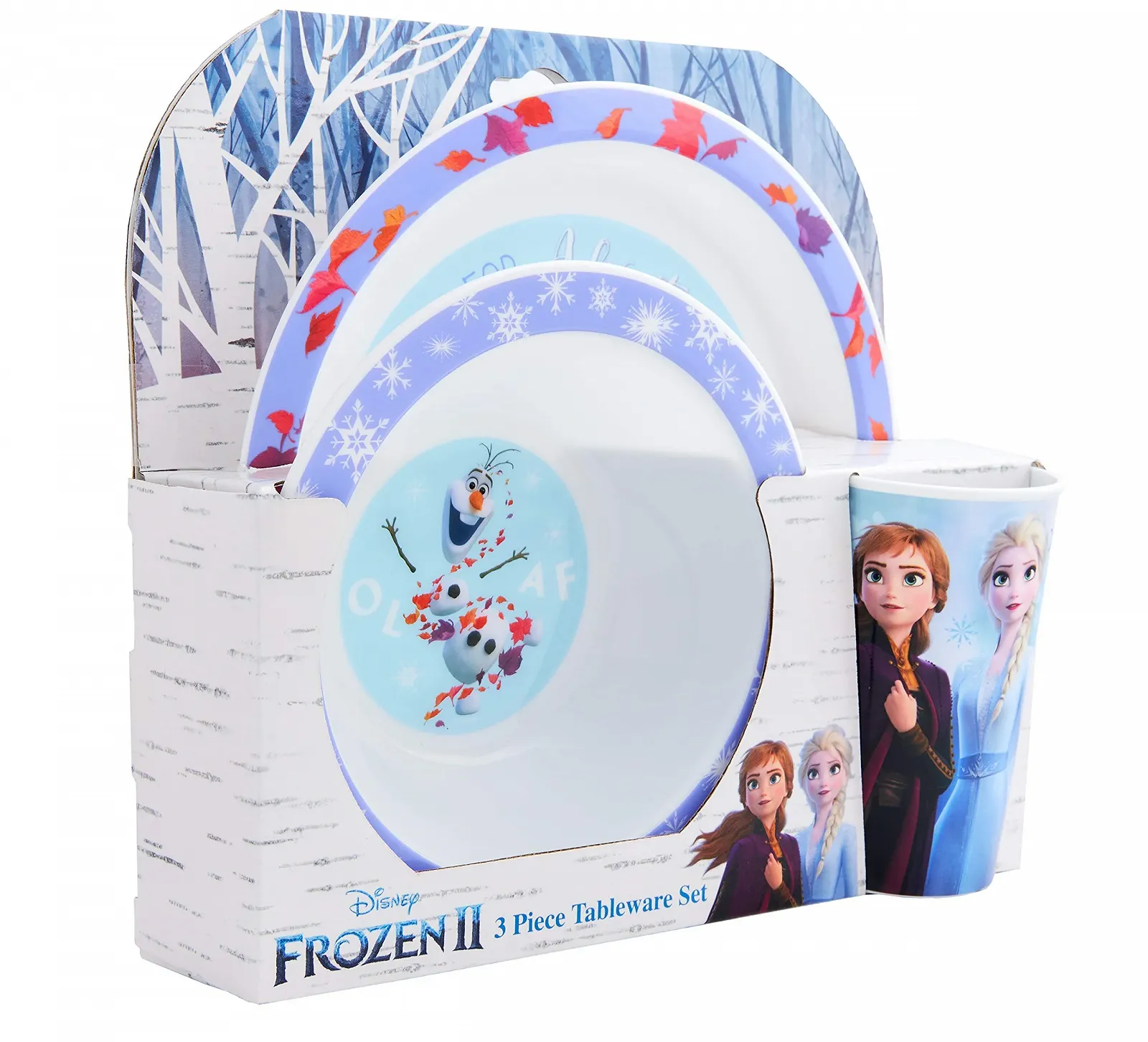 Набор детской посуды Disney Frozen II, 3 предмета, многоразовый, PP, тарелка, миска и чашка, полипропилен, фиолетовый, фото №3 Набор детской посуды Disney Frozen II, 3 предмета, многоразовый, PP, тарелка, миска и чашка, полипропилен, фиолетовый, фото №3