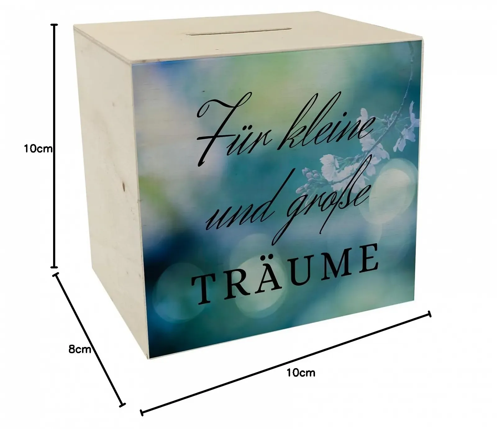 Скарбничка Traumerfüller дерев'яна Für kleine und große Träume з сакурою, фото №9