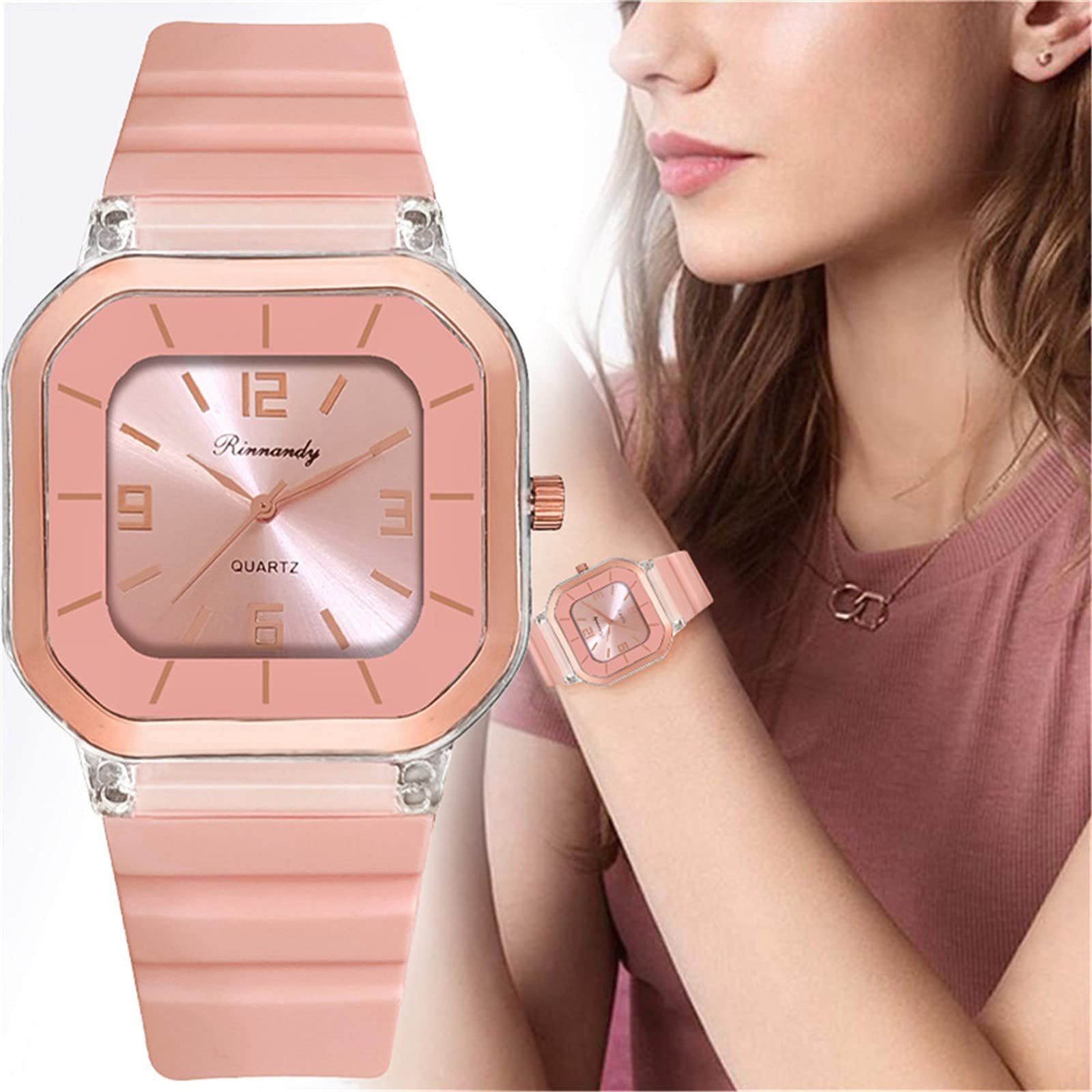 Часы Черные Простые для Мужчин и Женщин Аналоговые Часы Тонкие Минималистичные Модные с Ремешком, Циферблатом, Женские Кварцевые Силиконовый Ремешок Цифровые Часы Нейтральные, фото №3