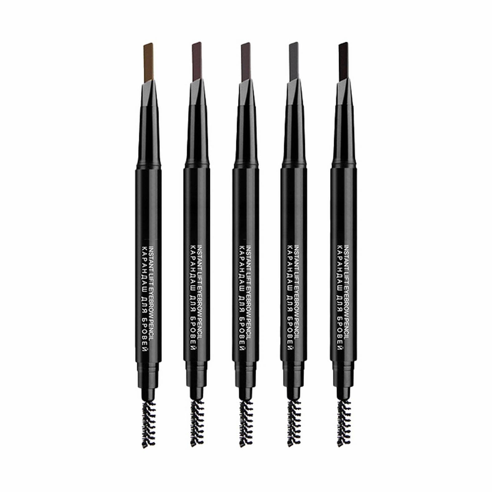 Двухсторонний автоматический карандаш для бровей, устойчив к поту, незатягивающий, краска, пудра для макияжа, одна линия для бровей с щеткой, 3 г (C, Один размер), фото №4