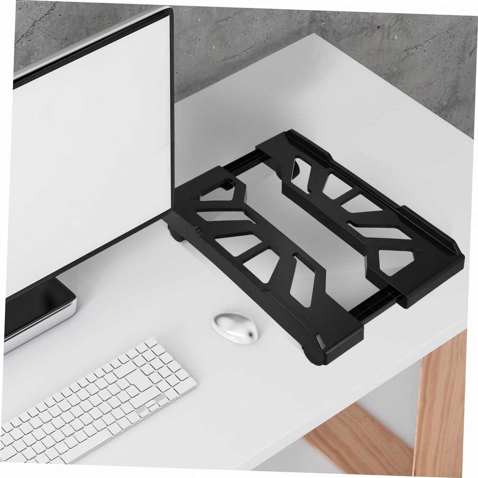 Мобильная Подставка для Компьютерного Блока UKCOCO с Колесиками и Телескопической Функцией, Прочная Подставка для Настольного ПК для Офиса и Школы, Держатель ЦП Напольный с Механизмом Блокировки, фото №9