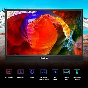 Монітор портативний сенсорний 15.6" Bnztruk Full HD IPS 60 Гц synthetic.ua - Фото 1