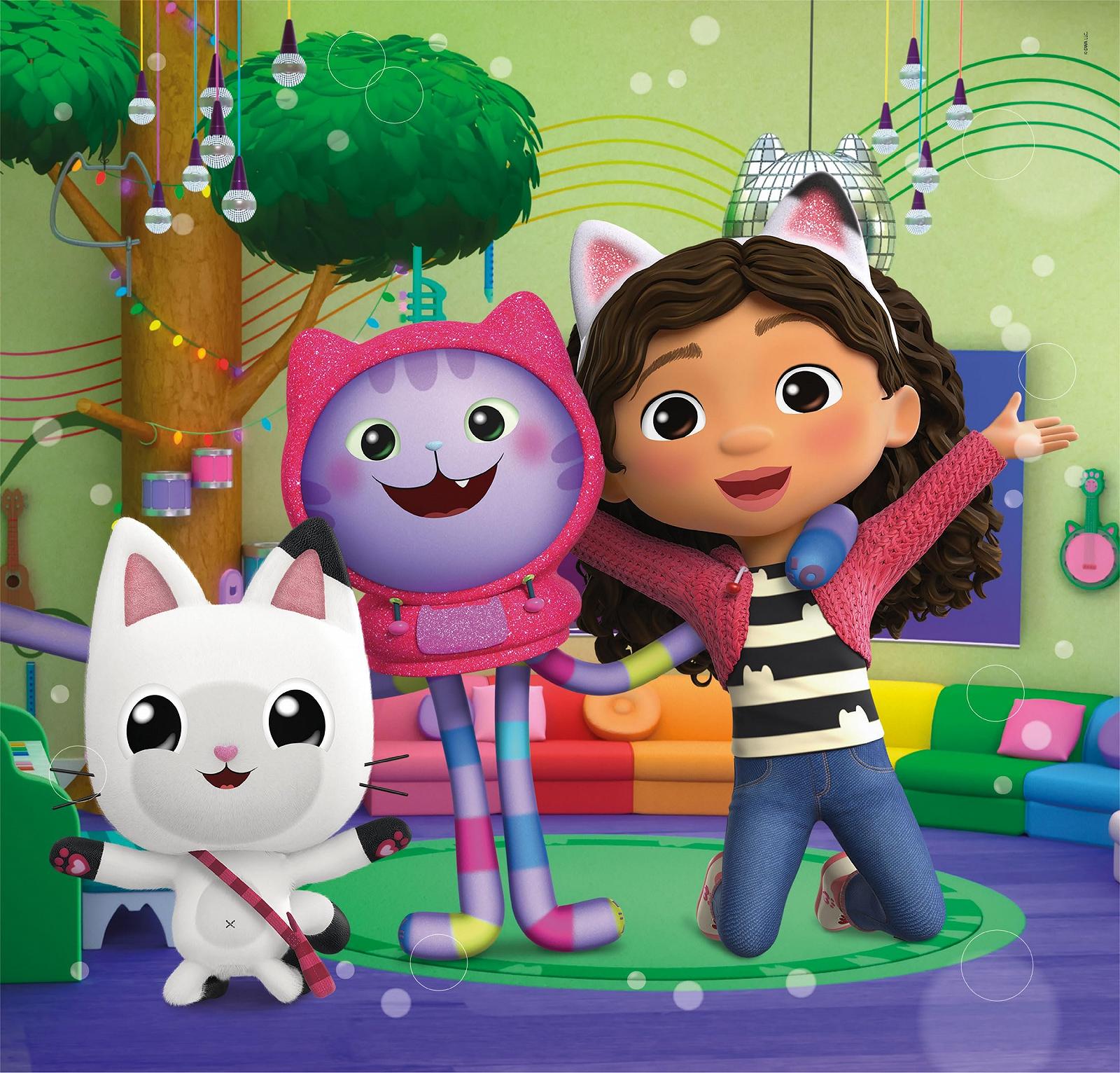 Пазл Clementoni Supercolor Gabby's Dollshouse 3 x 48 елементів 25295, фото №4