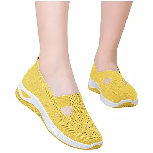 Ортопедические Кроссовки Gyaimxfu Женские Без шнуровки Легкие Удобные synthetic.ua - Фото 1