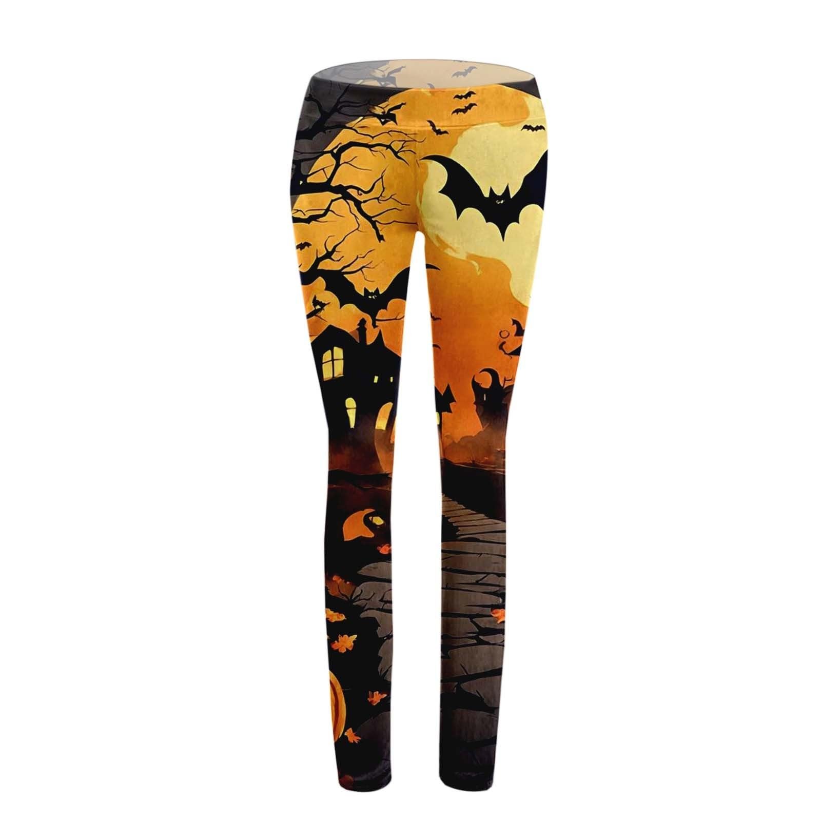 Легінси Спортивні Для фітнесу Laufhose Halloween Atmungsaktiv High Waist Tights Strumpfhose Dünne Halloween Aufdruck Sexy, фото №4