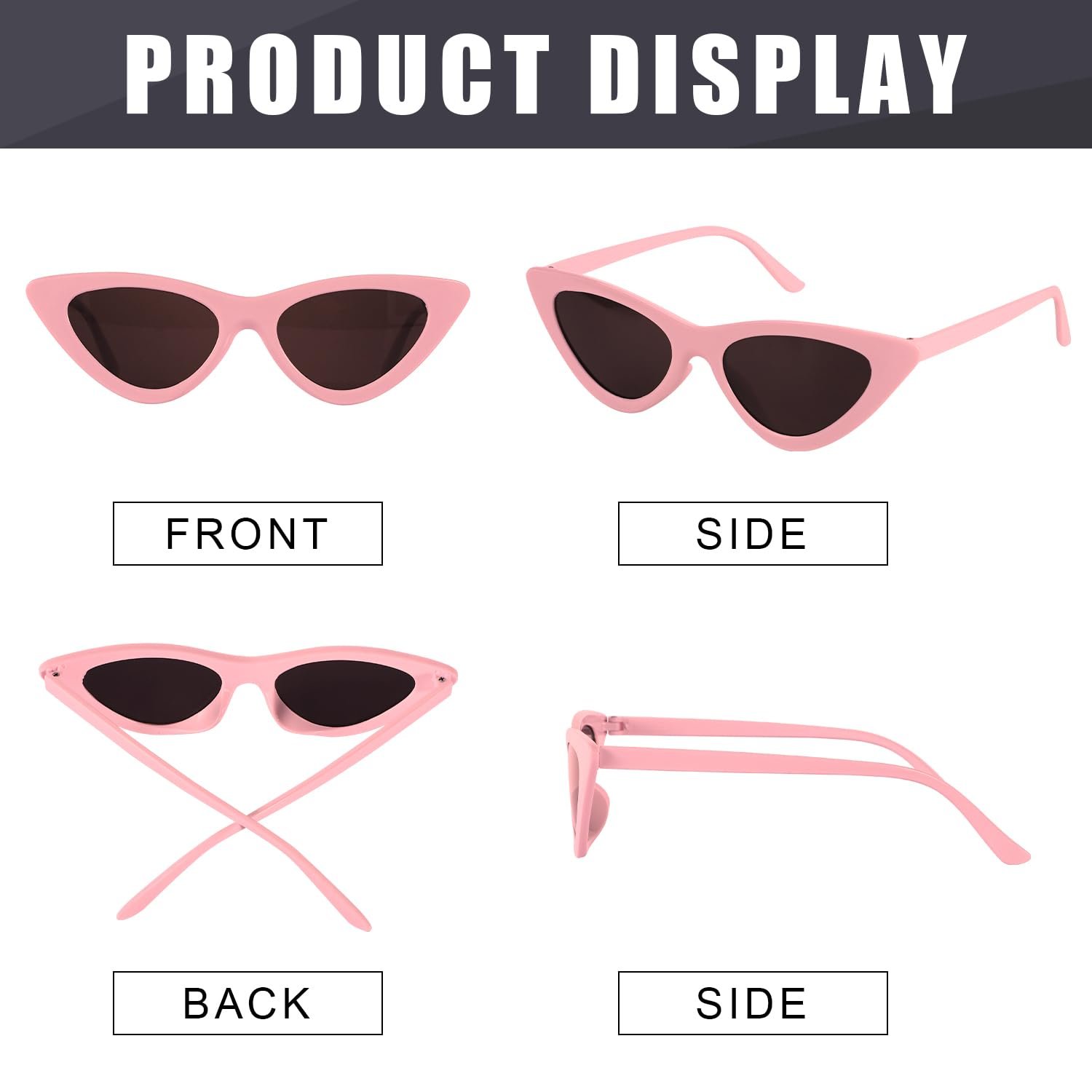 Солнцезащитные Очки Кошачий Глаз BOXOB Набор из 2 для Женщин, фото №4